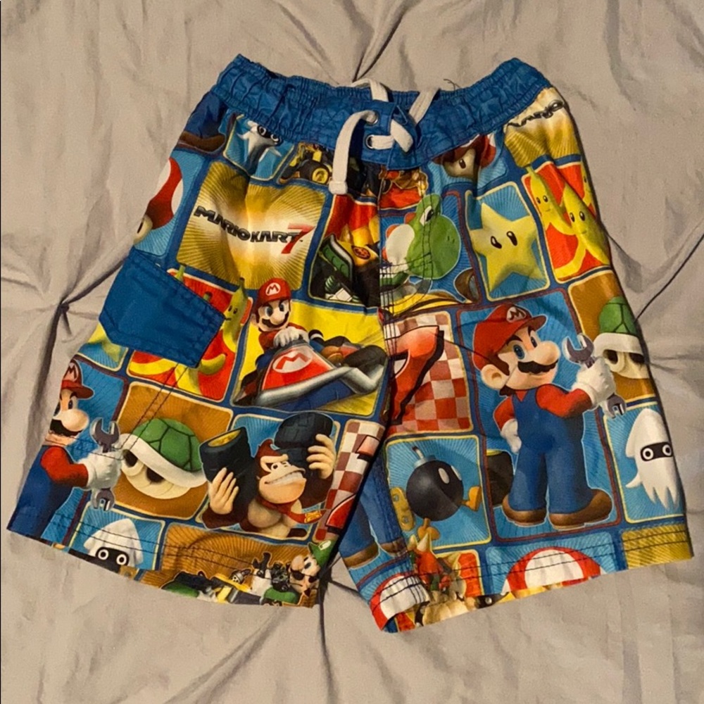 Boys Nintendo swim trunks